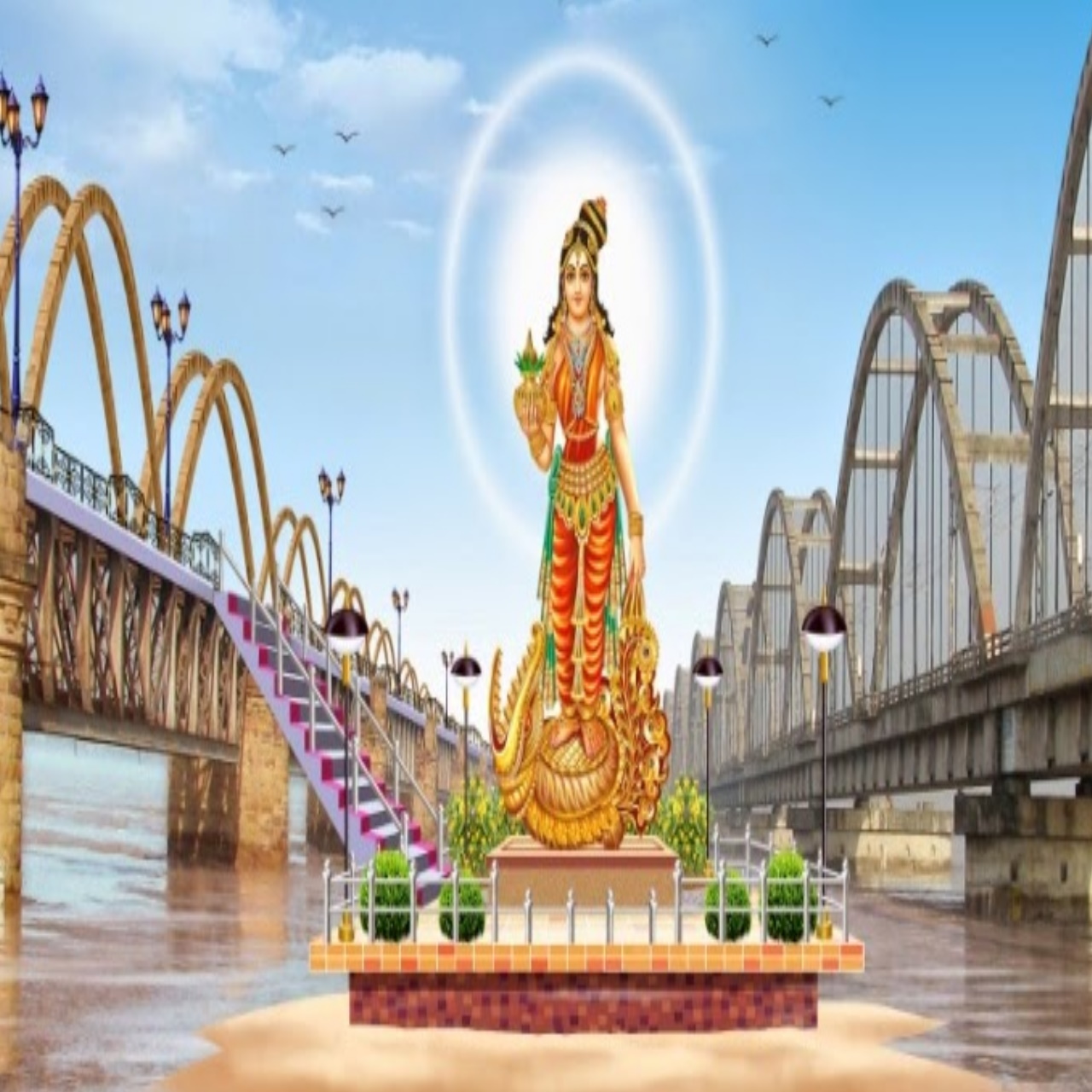 The Godavari River , one of India’s most importan