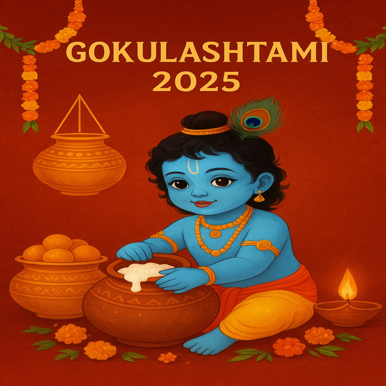 **Gokulashtami—also known as Krishna Janmashtami—i