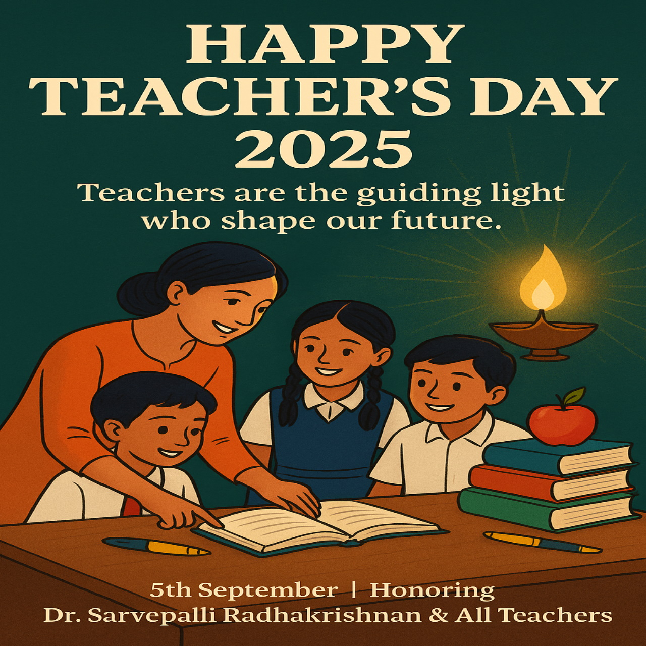 In India, **Teacher’s Day** is celebrated every ye