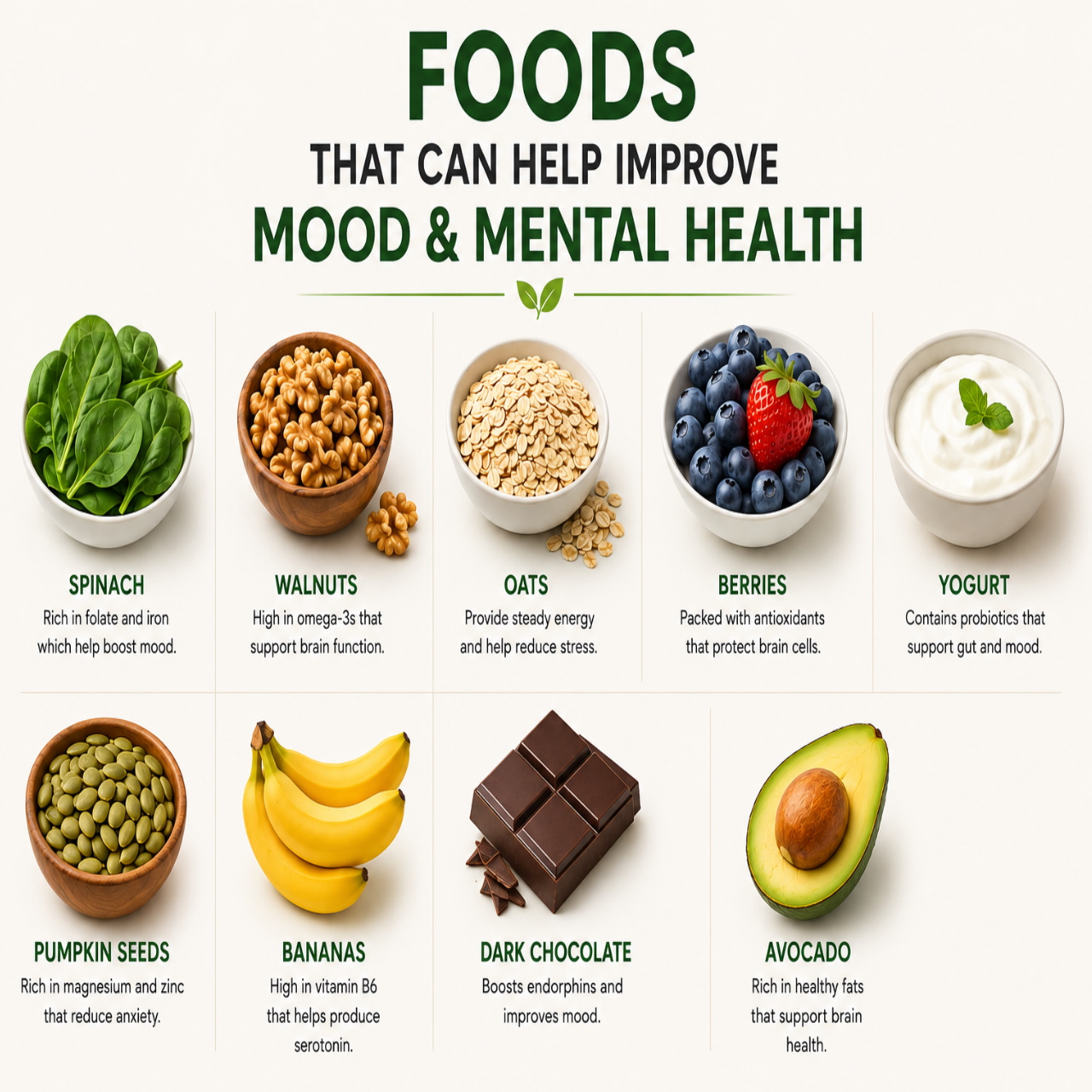 Foods That Can Help Improve Mood and Mental Health