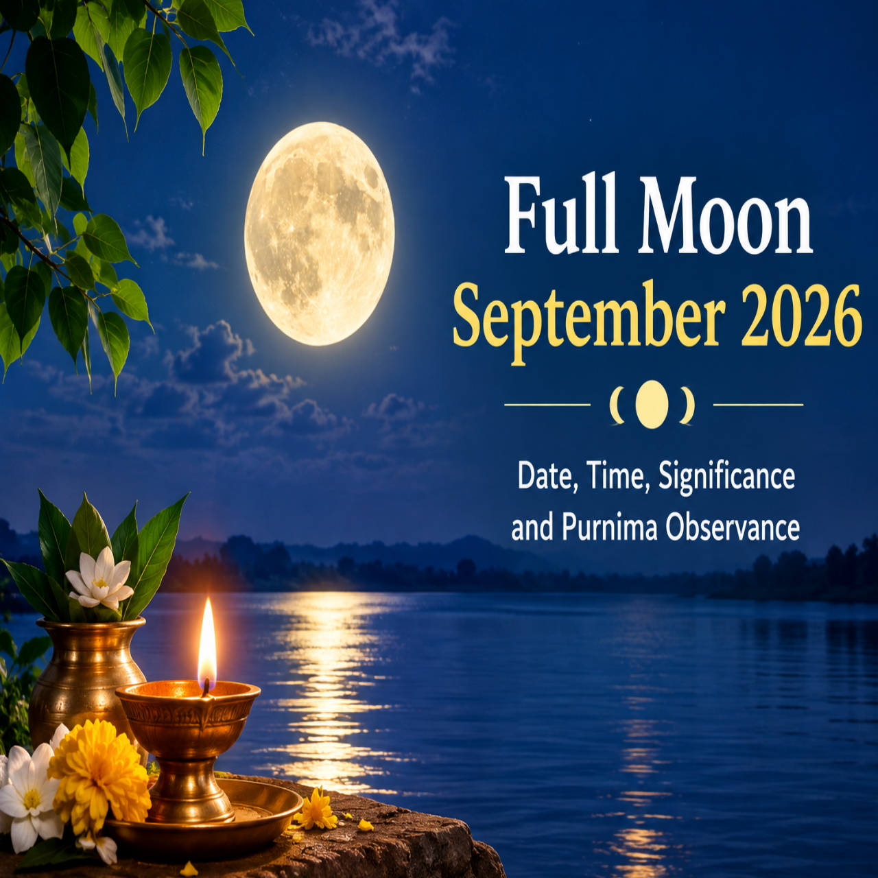 The September 2026 Full Moon is Bhadrapada Purnima